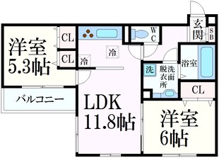 グレイスコート本山中町の物件間取画像